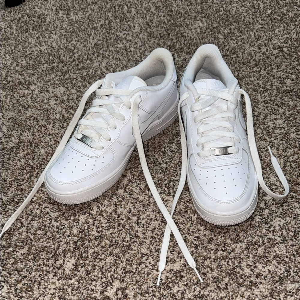 Kids Nike All-White Air Force  Sneakers
